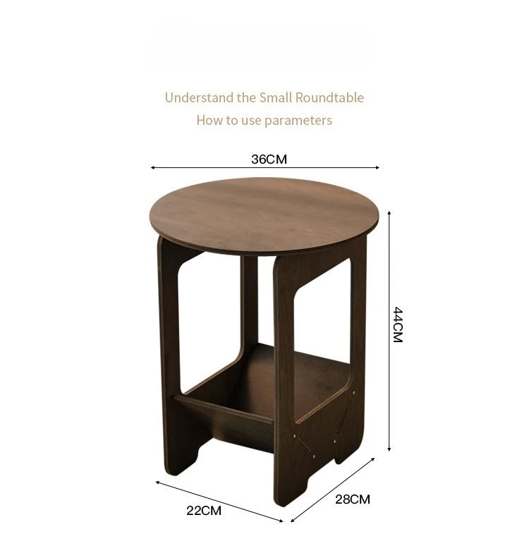14 Inch Sofa, Side Table Bedroom Bedside Table Multifunctional Splicing Balcony Coffee Round Table Living Room Bookshelf